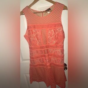 Coral sleeveless Venus dress